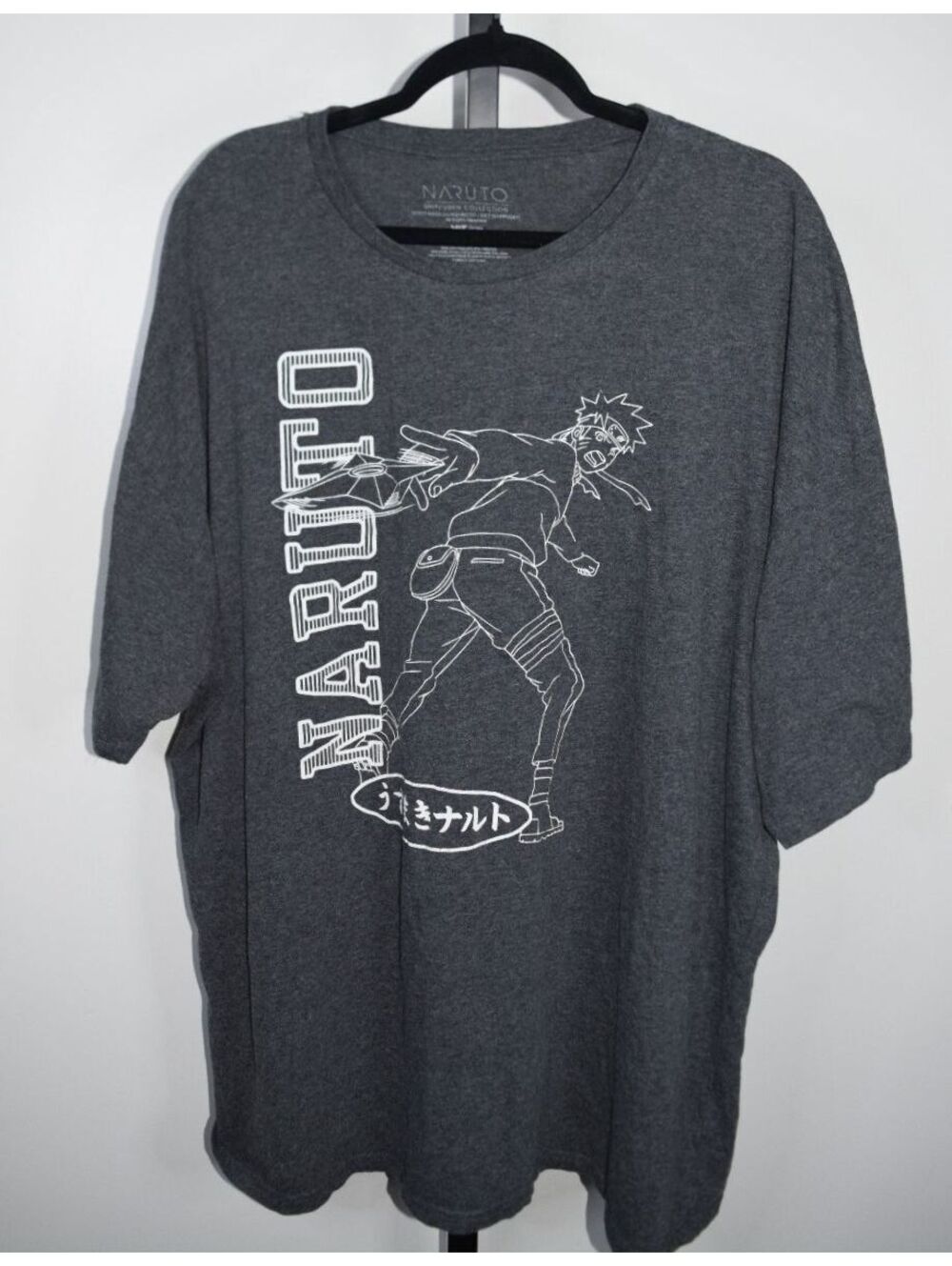 Naruto Shippuden Collection T-Shirt Size 3XLT Gray Graphic Tee